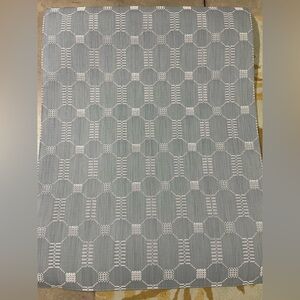NEW NEVER USED Chilewich coverlet rug in sea 2’11”x4’